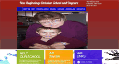 Desktop Screenshot of newbeginningsschool-daycare.org